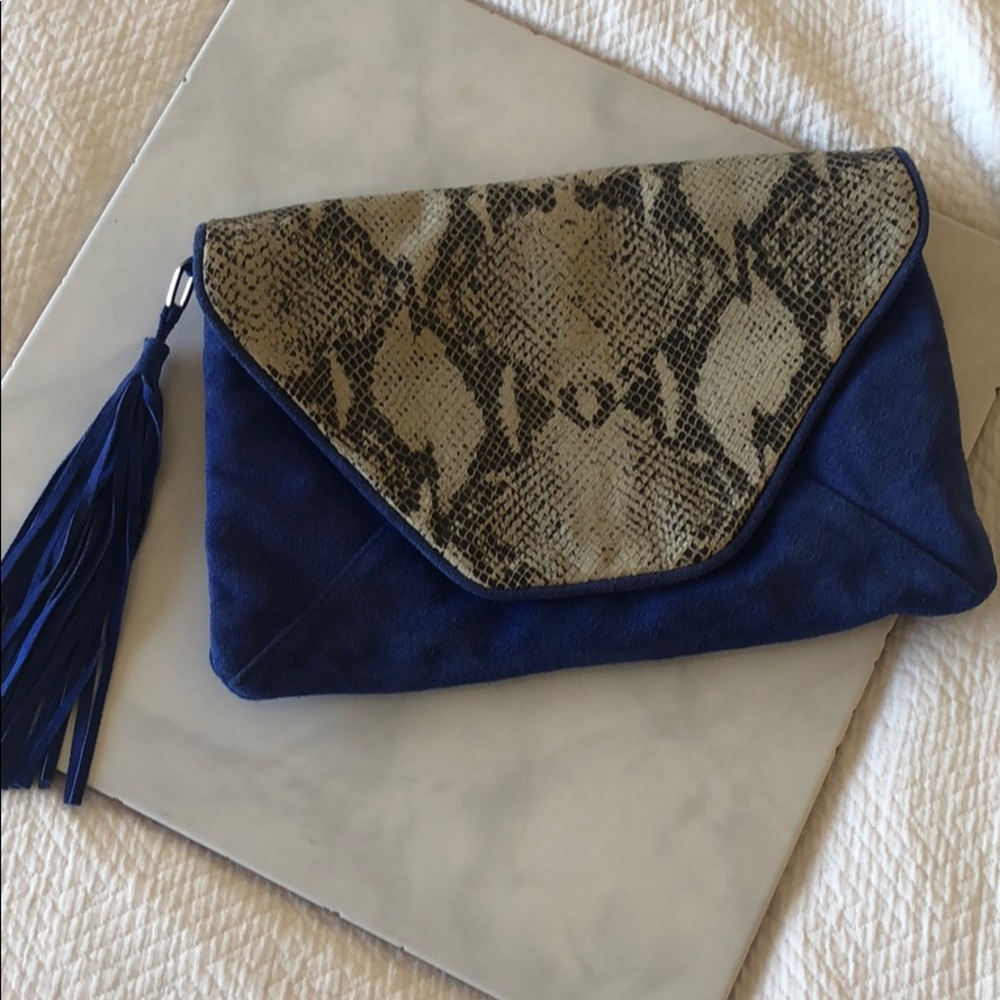 Tyler Malibu Suede Clutch